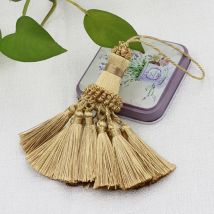 1Pc Quaste Dekoration Fringe Vorhang Quaste Trim Gold Quasten Für Handwerk Hängen Anhänger DIY Zimmer Zubehör Schlüssel Quaste