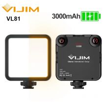 Ulanzi VIJIM VL81 VL200 3200k-5600K Mini luce video LED dimmerabile per smartphone Fotocamera reflex Vlog ricaricabile 3000mAh Luce di riempimento
