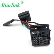 Biurlink Bluetooth AUX IN Volle Power Kabelbaum Kabel Für BMW 40(16 + 12 + 12) pin QuadLock Fakra Auto Stereo Stecker Alten Pinout