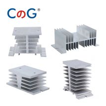 CG-Kühler für einphasiges 10A 25A 40A 60A 80A 100A 120A 200A Aluminium-Kühlkörper SSR-10DA 25DA 40DA 1-phasiges Halbleiterrelais
