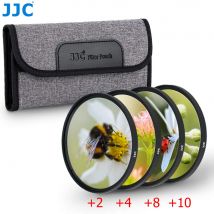 JJC Macro Close Up Filter Set +2 +4 +8 +10 Close-UP 40.5mm 49mm 52mm 55mm 58mm 62mm 67mm 72mm 77mm + Filter Case Pouch for DSLR