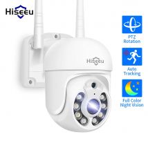 Hiseeu 5MP WIFI Telecamera Esterna 5X Zoom Digitale PTZ IP Audio P2P CCTV Telecamera di Sorveglianza Monitoraggio Automatico AI Rilevamento Umano