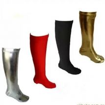 Eine größe erwachsene der lange schuhe tragen mongolischen dance stiefel abdeckung festliche bühne leistung strümpfe