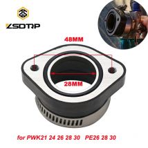 ZSDTRP Motorrad Vergaser Adapter Einlass Ansaugrohr Für PE26 28 30 PWK21 24 26 28 30 Vergaser Fit 110 125 150 190cc Motor