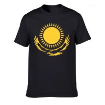 KAZAKHSTAN t-shirt kaz t-shirt nation flagge kz russische kazakh land college print logo kleidung Männer Oansatz Baumwolle T Shirt Tops