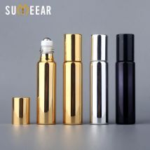 100 teile/los 10ml tragbare ätherische Öl flasche UV-Glas nachfüllbare Parfüm flasche Reise rolle auf ätherischen Öl rollen flaschen