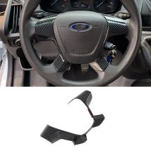 Für Ford Transit 2017 Für Ford Tourneo 2016 Auto Lenkrad Abdeckung Aufkleber Carbon Faser Stil ABS Auto Styling