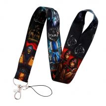 YL796 Mortal Kombat Games Lanyard for keys ID Card Gym Mobile Phone Straps USB Badge Holder DIY Hang Rope Lariat Accessories