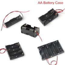 2021 neue 1 2 3 4 8 Slots AA Batterie Fall Box AA LR6 HR6 Batterie Halter Lagerung Fall Mit Blei draht Bateria Schutz Container