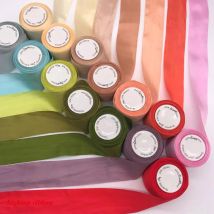 32mm Seidensatinbänder Maulbeerseidenband Blumenband-Dekoration Handwerk-Hochzeitsdekoration-Geschenk Weihnachten Diy Handmade