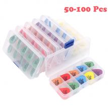 Plettri per chitarra elettrica acustica da 50 e 100 pezzi Accessori per chitarra con plettro Dunlop con spessore scatola 0,5 mm-1,14 mm