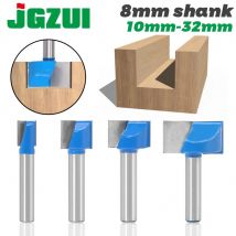 JGZUI 1pc 8mm Reinigung unten Gravur Bit vollhartmetall router bit Holzbearbeitung Werkzeuge CNC fräser schaftfräser für holz