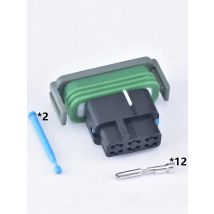 12 Pin female automotive waterproof wire connector sealed wire cable connectors tachometer plug with For Harley