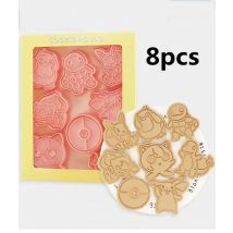 6 Pcs/set Pokemon Cookie Mould 3d Cartoon Anime Figure Pikachu Charmander Squirtle Bulbasaur DIY Baking Mold Party Accessories