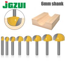 6mm Shank 6,8,12,16,18,20,22mmCNC tools solid carbide round nose Bits Round Nose Cove Core Box Router Bit Shaker Cutter Tools