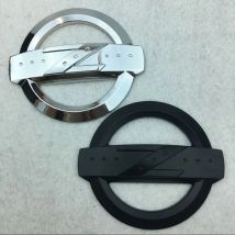 1x Neue Chrom Schwarz Z Logo Auto Front Hood Emblem Aufkleber für Fairlady Z 350Z 370