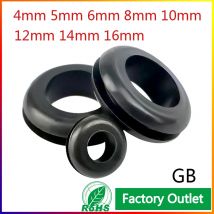10/50 stückeDoppelseitige Schützen Gummi Ösen Ring 4/5/6/8/9/10/12/14/16mm GB ungiftig Geruchlos Gummi Dichtung Für Schützen Draht