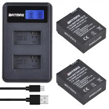 2Pcs AHDBT-301 Batterie Bateria + LCD USB Dual Ladegerät für GoPro Hero 3 Hero 3 + hero 3 hero 3 + schwarz Kamera Batterien