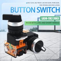 Wählen taste 22mm Self-locking/Selbst-reset Knopf Schalter LA38-11X2 20X 3 2/3 Positionen Drehschalter 4 schrauben Power Knopf Schalter