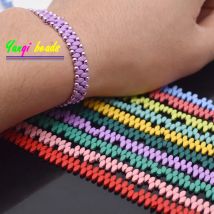 Neue Natürliche Stein Hämatit Perlen 5x2mm Zwei Löcher Rhombus Spacer Perlen Raum Lose Perlen Für Schmuck Machen DIY Design Armbänder