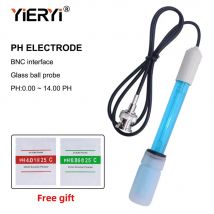 yieryi Hot PH-Elektrodensonde mit BNC-Anschluss für Aquarium-PH-Controller, Messgerät, Sensor, inklusive Kalibrierflüssigkeit
