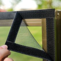 Moskito netze für Fenster selbst klebend und wieder verwendbar schwarz Anti-Moskito-Fenster Screen stulle Sommer gegen Mücken und Fliegen