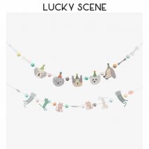 Dog and Cat Birthday Party Flags Decoration Goods in Stock Pet Party Supplies S01147