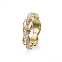 Gold Farbe Engagement Band Klar CZ Oval Link Kette Finger Stapeln Eternity Band Ring Mode