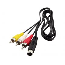 1pc 5ft 4 Pin S-Video Stecker Auf 3 RCA Stecker AV Audio Video Adapter Stecker Kabel für DVD PC TV