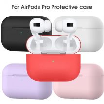 Per AirPods Pro custodia protettiva in Silicone nuovo colore solido Apple Airpods 2 1 custodia morbida per auricolare Bluetooth con gancio