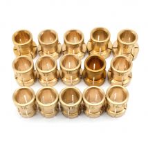 15PCS  Ring Brass Collets Diameter 14.5 to 21.5mm Ring Setter Ball Clamp Accessories Tools for Jewelry