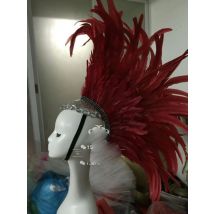Sängerin kopfschmuck bühne zeigen headwear Indische hut feder kopfschmuck haar zubehör