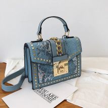 Elegante Pailletten Damen handtasche klein neue Niet Damen Umhängetasche hochwertige Pu Leder Umhängetaschen für weibliche Tragetaschen