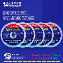 MECCANICO 1.0/1.5/2.0/2.5/3.0/3.5mm Larghezza 1.5M Lunghezza Dissaldatura Treccia Stoppino Saldatura Rimozione Filo per PCB BGA Strumento di Rilavorazione di Saldatura