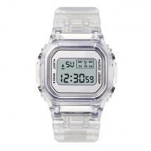 Moda Uomo Donna Orologi Oro Casual Trasparente Orologio sportivo digitale Orologio regalo per l'amante Orologio da polso per bambini Orologio femminile