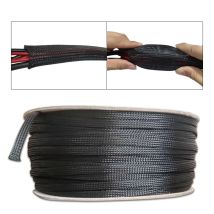 Kabel Hülse Length3/4/6/8/10/12/14/16/50mm isolierte Geflechtschläuche Daten linie schutz Draht Kabel Flamme-hemmende PET rohr