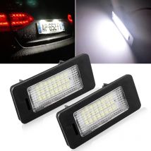 2 PCS License Plate Light Led Number Plate Holder Lamp No Error for Audi A1 A4 B8 A5 S5 A6 S6 A7 Q5 TT TTS 2D For VW Golf Jetta