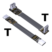 USB 3,1 typ C zu typ C Flache verlängerung Kabel 10Gbps falten 90 grad USB C männlich-weibliche FPC FPV luftaufnahmen schnur