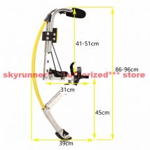 1111[skyrunner jump stelzen] Erwachsene Känguru Schuhe Männer Jump Stelzen Fitness Übung Bouncing Schuhe ALLE GELB Farbe