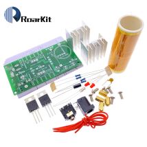 Tesla Spule DIY Elektronische Kit Teile Produktion Magie Requisiten 15W MINI Musik Lautsprecher Produktion 3,5mm Buchse DC 15-24V 2A
