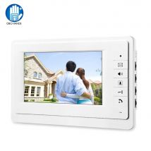 Wired Video Türklingel Intercom Innen Monitor 7 inch Farbe TFT-LCD Bildschirm 12/25 Klingelton Zwei-weg Audio Tür Telefon Panel für Home