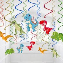 Dinosaurier-Ballon Tropische Happy-Birthday-Luftballons Kinder Dschungel-Safari Grüner Folienballon Dinosaurier-Ballon Dinosaurier-Party-Deko