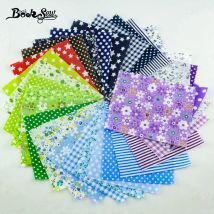 100% Cotton Fabric Art Work Fat Quarter No Repeat Style Tecido Plain Sewing Dolls Toys Craft 30 Pcs/lot 10*12 CM Different Color