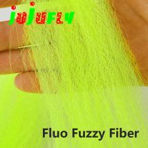 jujufly premium fly tying synthetic slinky hair fiber Fluorescent yellow saltwater clouser baitfish lure fly tying materials