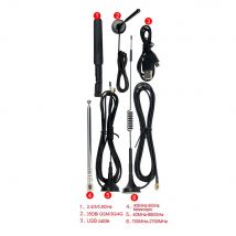 Wishcolor 2,4/5/5,8 G 40 MHz-6 GHz Teleskopantennen-Kits für Hackrf One Portapack H2 SDR