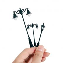 HO N Maßstab Modell Eisenbahn Zug Lampe Straße 12V Led-leuchten Miniatur Für Garten Landschaft Laternen Retro landschaft