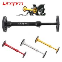 Litepro Verlängerung Bar & Easywheel Für brompton Hinten Racks Block Teleskop Stange Einfach Rad 4 Farben