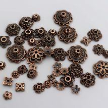 150 stücke Mixed Tibetischen Kupfer Vintage Metall Lose Spacer Perlen Kappen Für Schmuck Machen DIY Finden Zubehör Liefert Großhandel