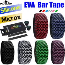 MOTSUV Bicycle Handlebar Tape Road Bike Silica Gel Tape EVA Soft Breathable Bike Bar Tape Fixed Gear Belt Bicycle Accessories