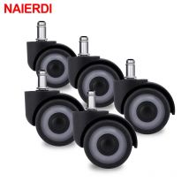 NAIERDI 5PCS TPR ruota per sedia da ufficio in gomma 2 "ruote di ricambio per sedia Mute universali ruote per mobili in gomma morbida e sicura